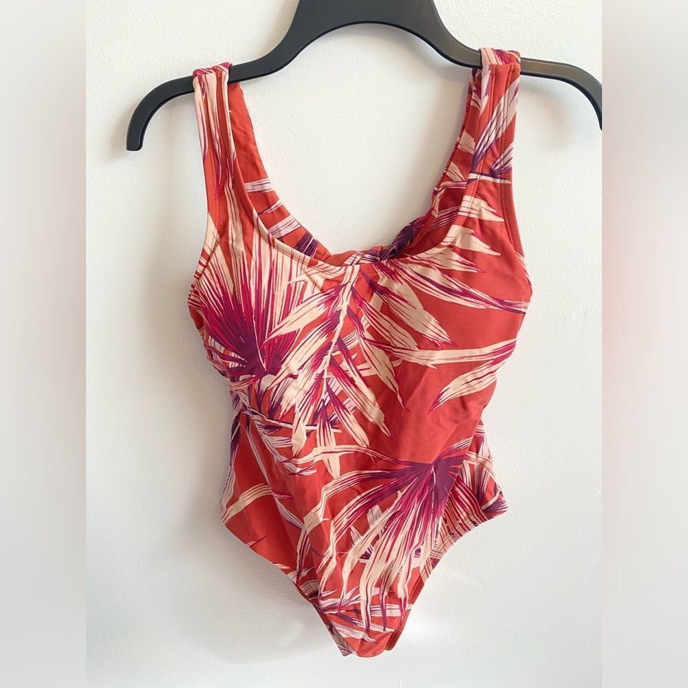 Kona Sol Swimsuit Tropical Leaf - Size Small